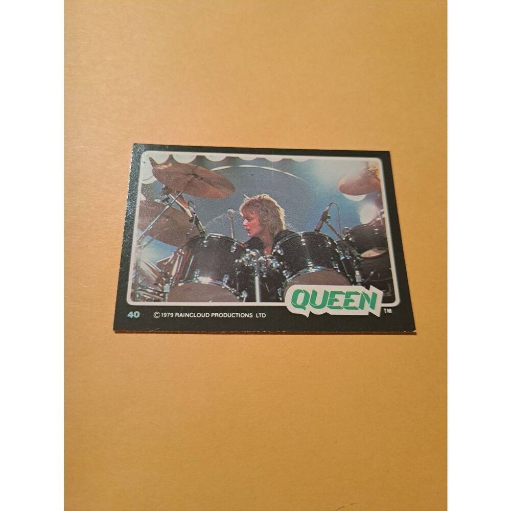 Vintage 1979 Raincloud Productions Queen Trading Card #40 Rock Band Memorabilia